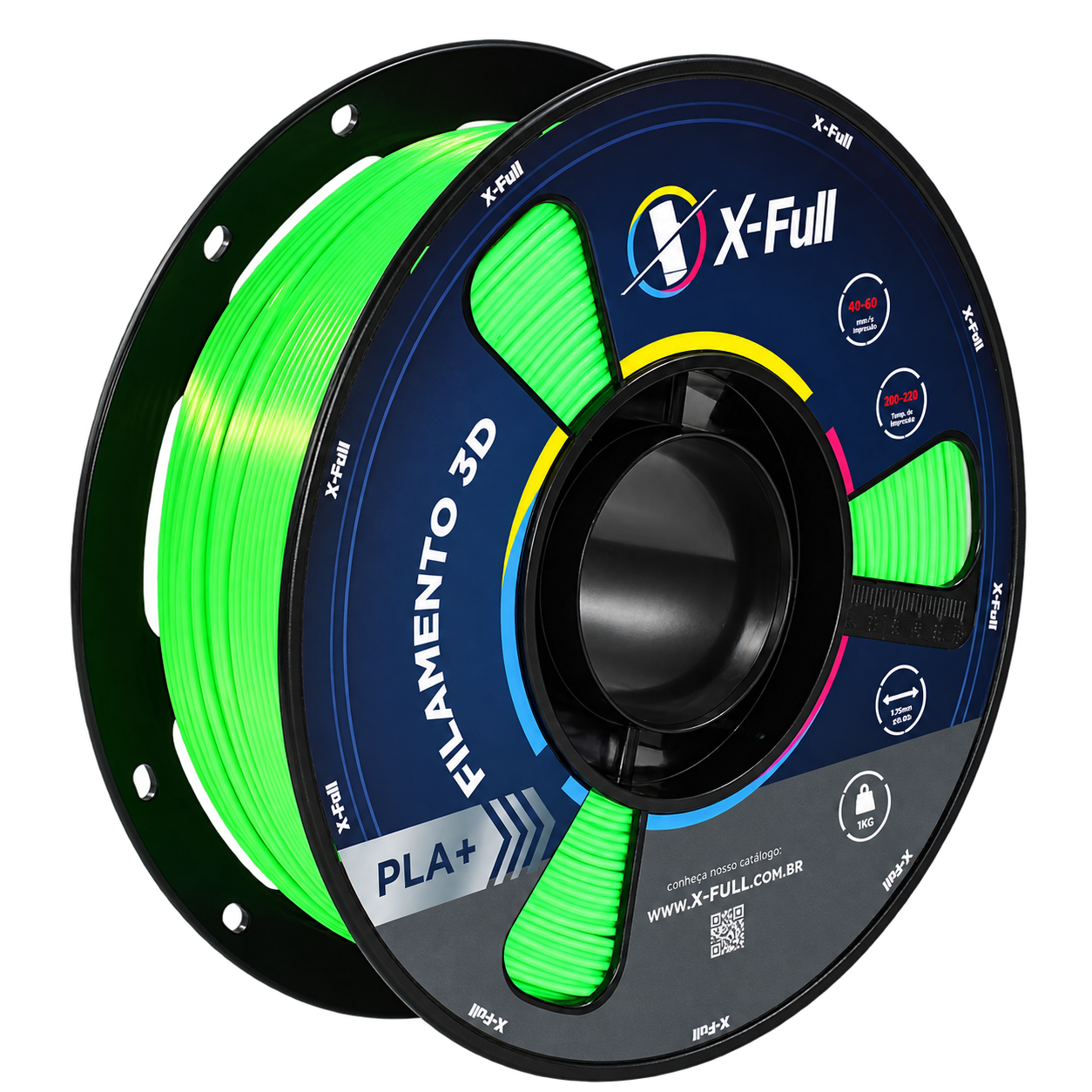 Filamento 3D PLA+ Verde Esmeralda