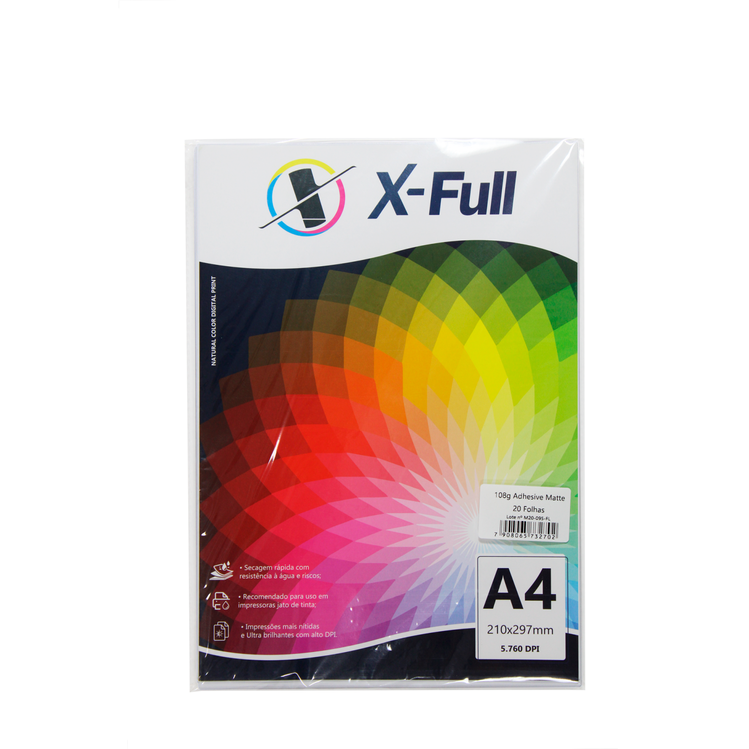 Papel FotogrÁfico Auto Adesivo Premium Glossy 135g A4 Pacote C 20 Folhas X Full X Full 5767